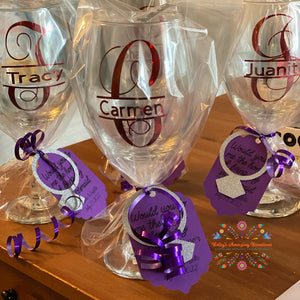 Personalized Wine Glass