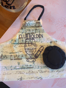 Wine bottle Apron and Cap